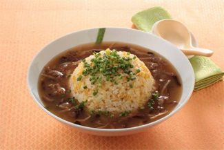 ふかひれあんかけ　たまご炒飯