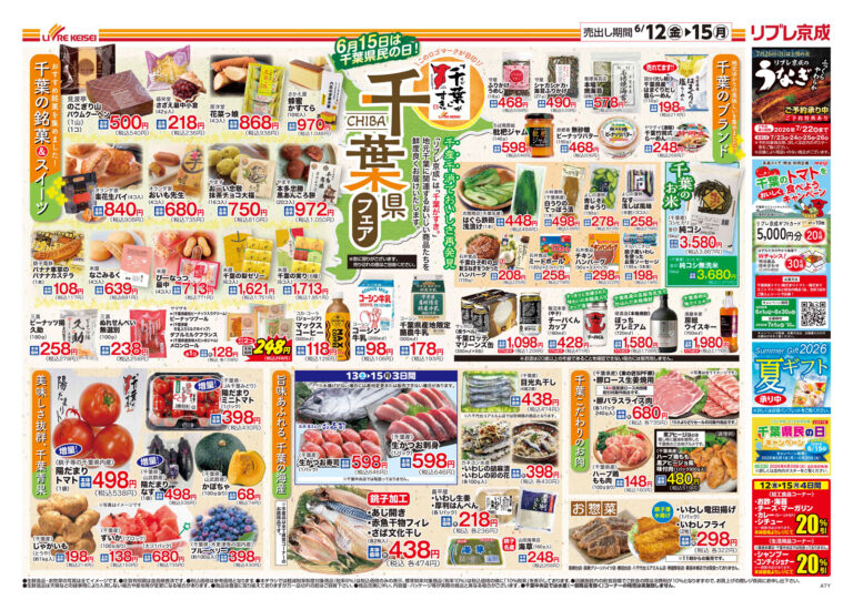 「千葉県フェア」チラシ (表)
